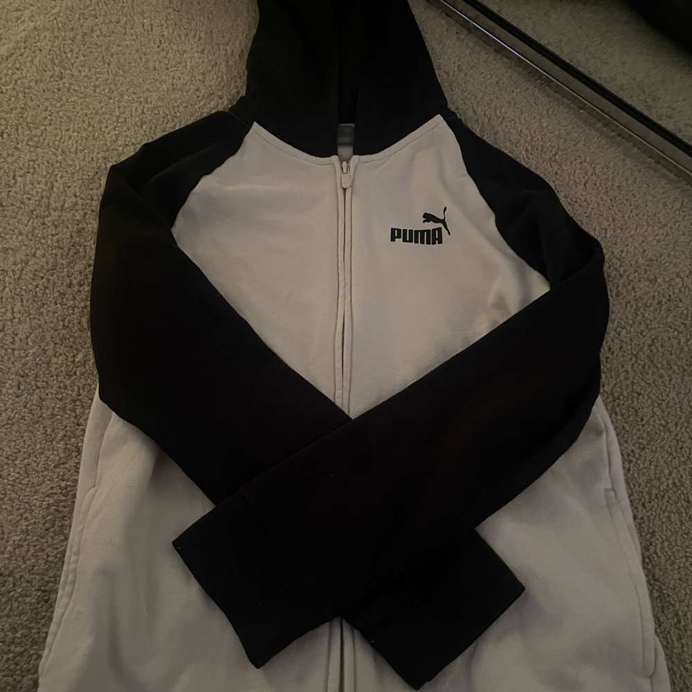Puma Monochrome Zip-Up Hoodie